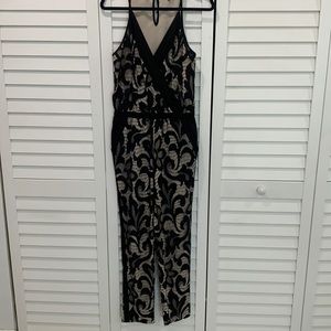 Black Lace Pant Romper